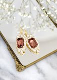 Burgundy Earrings, Bridal burgundy Drop Earrings, burgundy Crystal Lever Back Earrings, Bridesmaids Earrings, burgundy Maroon Drop Earrings