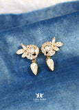 Crystal Chandelier Earrings, Bridal Climber Chandelier Earrings, Bridal White Clear Drop Chandelier Earrings, Modern Bridal Jewelry