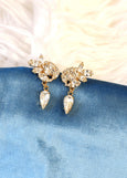 Crystal Chandelier Earrings, Bridal Climber Chandelier Earrings, Bridal White Clear Drop Chandelier Earrings, Modern Bridal Jewelry