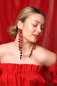Statement Bridal Earrings, Long Crystal Statement Earrings, OVERSIZE Earrings, Oversize Crystal Earrings, Clip On Bridal Dangle Earrings