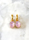 Lilac Drop Earrings, Lilac Purple Crystal Earrings, Light Purple Hoop Earrings, Bridal Lilac Earrings, Gift for her, Lilac Gold Earrings