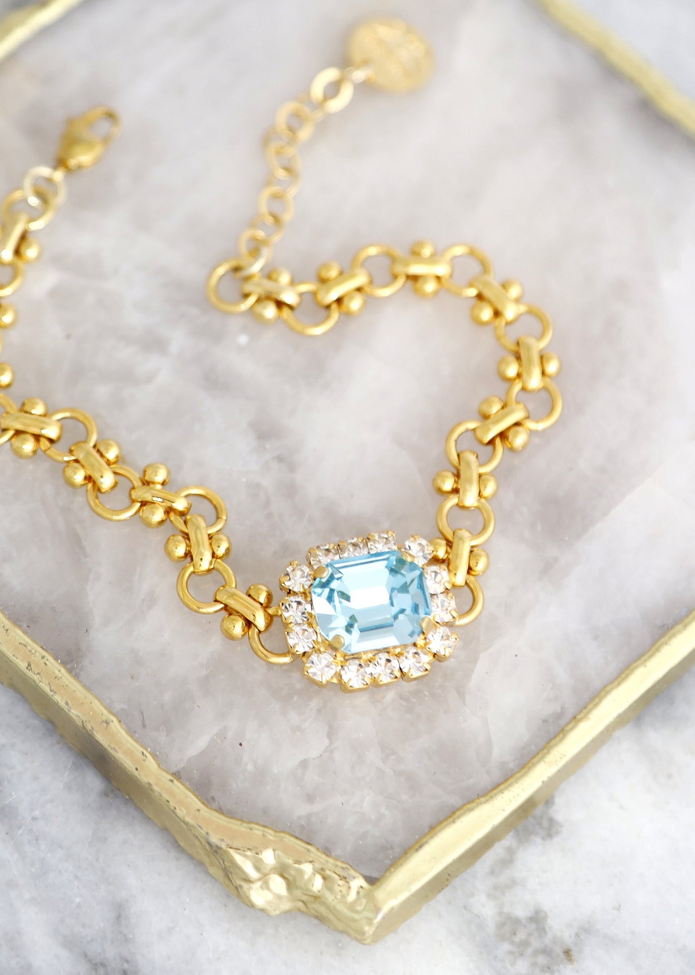 Aquamarine Crystal Bracelets, Bridal Aquamarine Crystal Bracelet, Bridal Light Blue Bracelet, Gift For Her, Bridal Something Blue